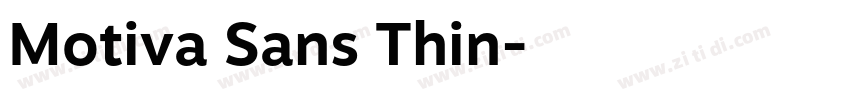 Motiva Sans Thin字体转换